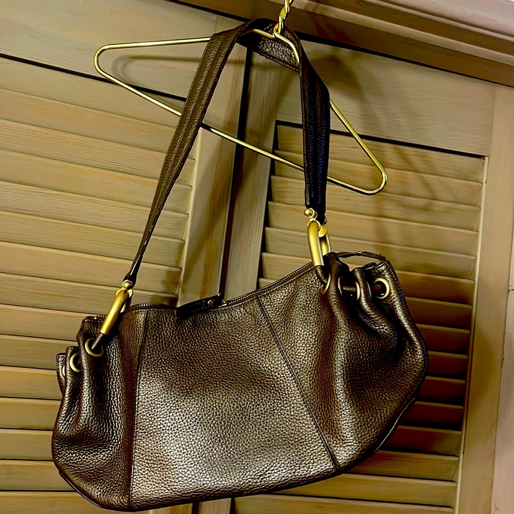 Sondra Roberts Leather Exterior Satchel/Top Handle Bag Handbag